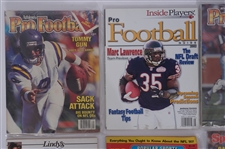 Lot of 14 1970s-1990s Football Magazines - Pro Football, Sports Illustrated, & More