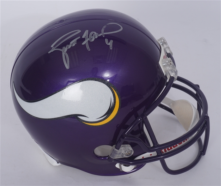 Brett Favre Autographed Minnesota Vikings Full Size Helmet