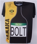 Usain Bolt Autographed Jamaican Olympics Jersey Beckett