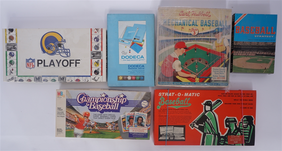 Lot of 6 Sports Board Games