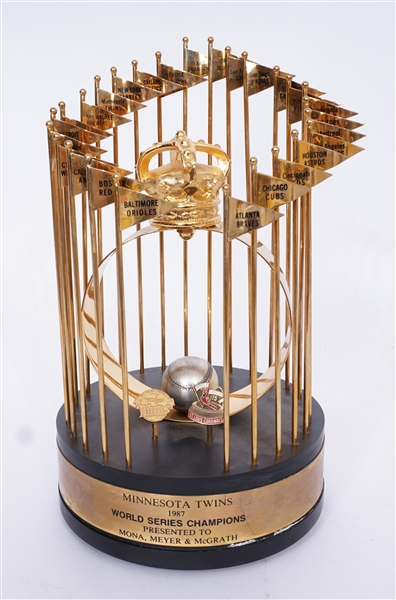 Minnesota Twins 1987 World Series Championship Trophy w/ Provenance