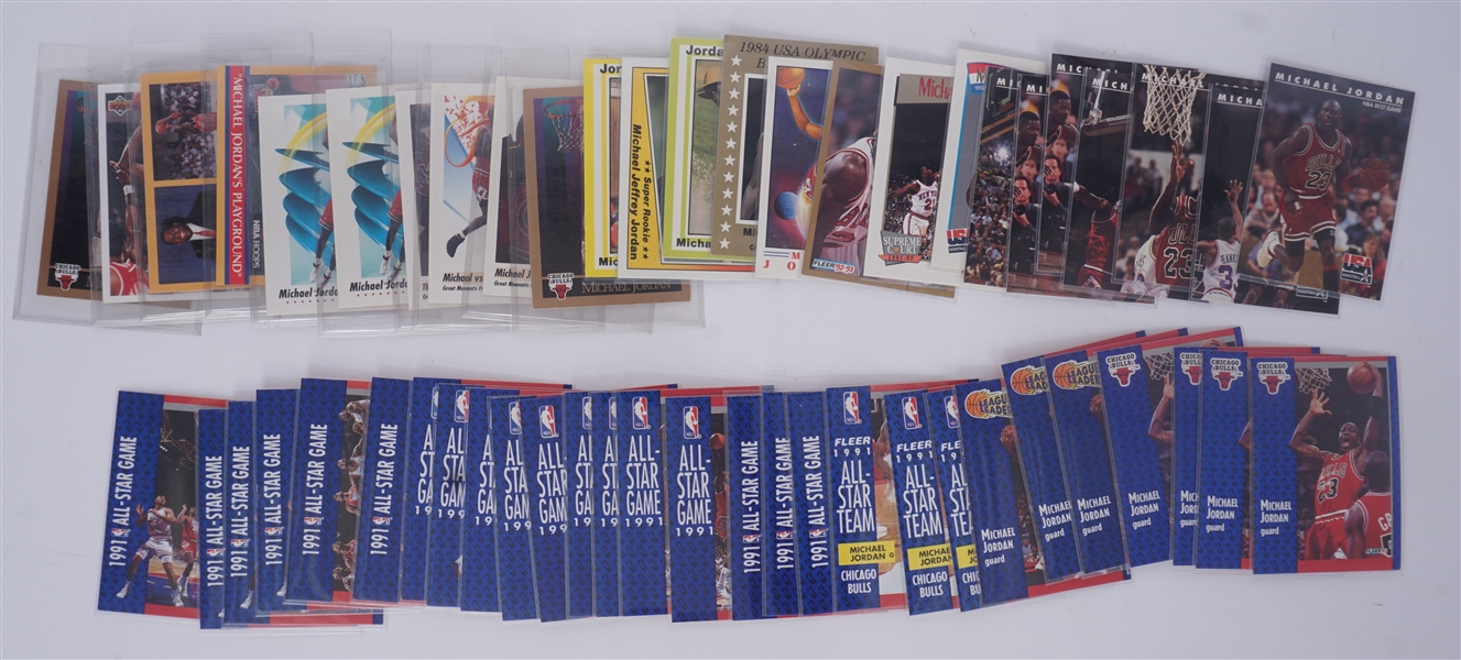 Collection of Michael Jordan Fleer, Skybox, & Upper Deck Basketball Cards