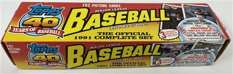1991 Topps Complete Baseball Card Set