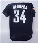Alex Herrera 2001 Futures Game Used & Autographed World Jersey MLB