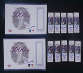 Lot of 10 Paul Molitor Autographed Authentic 3,000th Hit Tickets w/ Team Provenance
