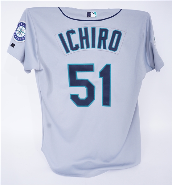 Ichiro Suzuki 2002 Seattle Mariners Game Used Road Jersey w/ Dave Miedema LOA