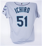 Ichiro Suzuki 2002 Seattle Mariners Game Used Road Jersey w/ Dave Miedema LOA