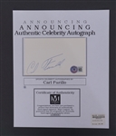 Carl Furillo Autographed Index Card Cut Beckett