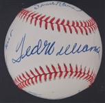 500 HR Club Autographed OAL Baseball w/ Ted Williams Beckett LOA