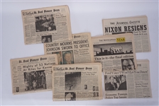 Lot of 7 1960s, 70s, & 80s Newspapers - Pioneer Press, The Journal Gazette, & Minneapolis Star