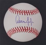 Aaron Judge Autographed OML Baseball Beckett