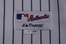 Derek Jeter 2005 New York Yankees Game Used Jersey w/ Dave Miedema LOA