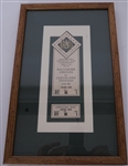 1992 Baltimore Orioles Opening Day Ticket Display