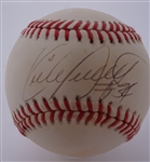 Kirby Puckett Autographed OAL Bobby Brown Baseball Beckett LOA