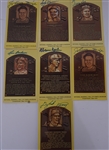 Lot of 7 Autographed Baseball HOF Plaque Postcards w/ Gaylord Perry Beckett