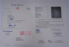 George Steinbrenner Signed New York Yankees Letter to Sid Hartman JSA