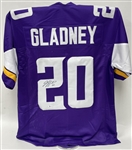 Jeff Gladney Autographed Minnesota Vikings Replica Jersey Beckett