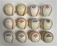 One Dozen Official Major League Commemorative Rawlings Baseballs