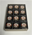 Box of 24 Kirby Puckett Minnesota Twins 1984-1995 "Thanks for the Memories" Pins in Plastic Cases