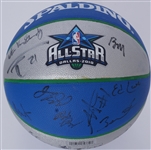 2010 NBA All-Stars & Coach Autographed Basketball w/ Kevin Durant Tim Duncan Dwyane Wade & Kevin Garnett NBA LOA & Beckett LOA