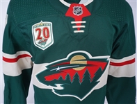 Kirill Kaprizov 2020-21 Minnesota Wild Game Used Rookie Playoff Jersey Acquired From the Wild