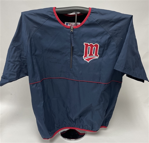 Johan Santana 2004 Minnesota Twins Game Used & Autographed Warmup Jacket JSA