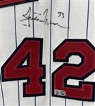 Justin Morneau 2009 Minnesota Twins Game Used & Autographed Jackie Robinson Day Jersey MLB