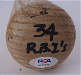 Kirby Puckett c. 1986-1989 Minnesota Twins Game Used Bat PSA/DNA GU 10