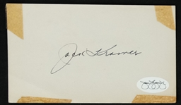 Jackie Kramer Autographed Cut Signature JSA