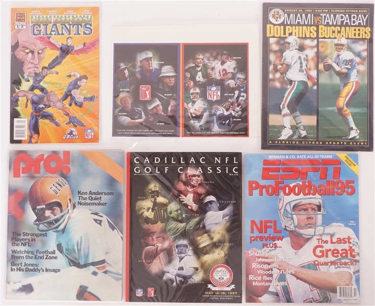 Vintage Football Magazine Collection w/ Gridiron Giants Comic