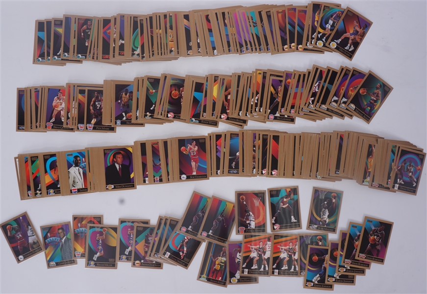 Large Collection of 1990 Skybox Basketball Cards