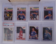 1985-1986 O-Pee-Chee Complete 264/264 Hockey Card Set w/ Mario Lemieux PSA 6 Rookie Card
