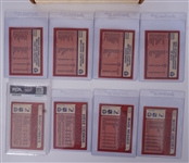 1985-1986 O-Pee-Chee Complete 264/264 Hockey Card Set w/ Mario Lemieux PSA 6 Rookie Card