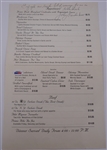 Johnny Vander Meer Autographed & Inscribed Dinner Menu PSA/DNA
