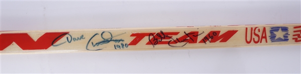 Dave & Billy Christian Autographed Team USA Hockey Stick JSA