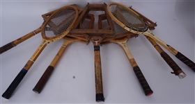 Lot of 7 Vintage Tennis Racquets
