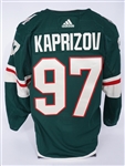 Kirill Kaprizov 2020-21 Minnesota Wild Game Used Rookie Playoff Jersey Acquired From the Wild w/ Team Provenance