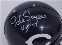 Gale Sayers Autographed & Inscribed HOF 77 Chicago Bears Full Size Authentic Helmet JSA