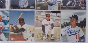 Lot of 12 Autographed & Inscribed 8x10 NFL & MLB Photos Beckett