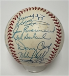 1996 Philadelphia Phillies Team Signed Baseball Beckett LOA