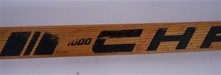 Gerry Odrowski Game Used & Team Signed Minnesota Fighting Saints Hockey Stick