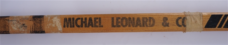 Gerry Odrowski Game Used & Team Signed Minnesota Fighting Saints Hockey Stick
