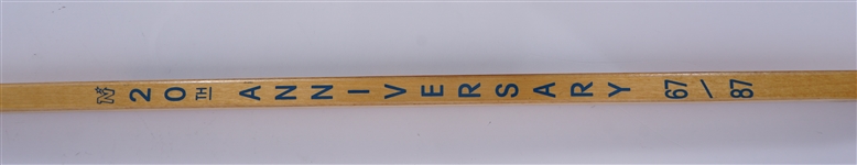 Minnesota North Stars 20th Anniversary Commemorative Hockey Stick