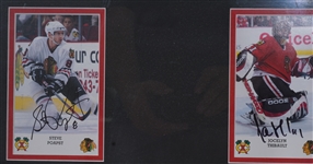 Chicago Blackhawks 4 Player Autographed & Framed Photo 25x25 Display