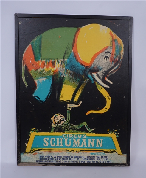 Circus Schumann Framed 26x34 Poster