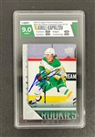 Kirill Kaprizov Autographed 2020 Upper Deck Rookie Card #T-87 HGA 9.0 Mint