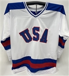 1980 USA Hockey Miracle Team Signed & Inscribed Custom Jersey w/ 19 Signatures Beckett