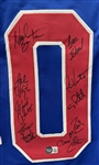 1980 USA Hockey Miracle Team Signed Custom Blue Jersey w/ 19 Signatures Beckett