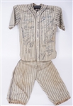 1918 Brooklyn Dodgers Spring Training Worn Flannel Jersey & Pants Autographed by 66 Hall Of Famers w/ Mickey Mantle Beckett LOA