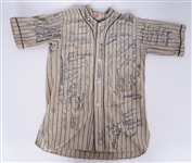 1918 Brooklyn Dodgers Spring Training Worn Flannel Jersey & Pants Autographed by 66 Hall Of Famers w/ Mickey Mantle Beckett LOA